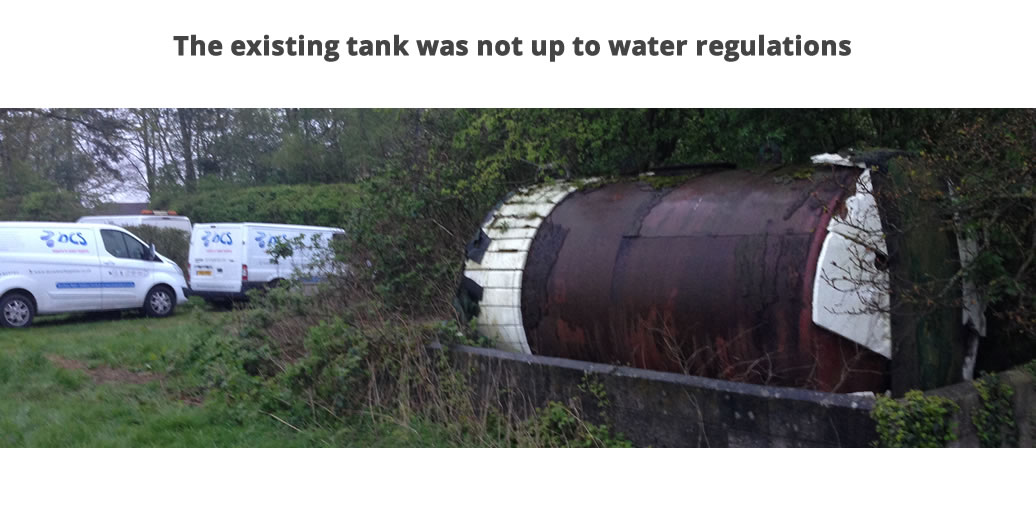The existing tank